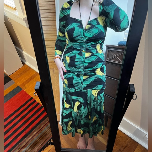 Ganni Ruched Midi dress - Picture 6 of 7